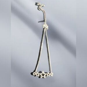 Stars, Handmade adjustable bracelet, stainless steel